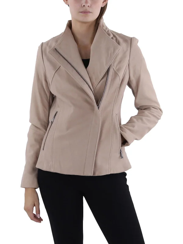Womens Leather Long Sleeve Leather Jacket Collared Jacket Crew Neck Jacket Turtle Neck Jacket Womens Leather Long Sleeve Leather Jacket Collared Jacket Crew Neck Jacket Turtle Neck Jacket