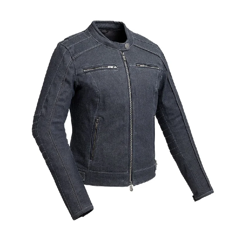 Jada - Women's Thunder Denim Jacket Cotton Fabric Linen Fabric Terry Fabric