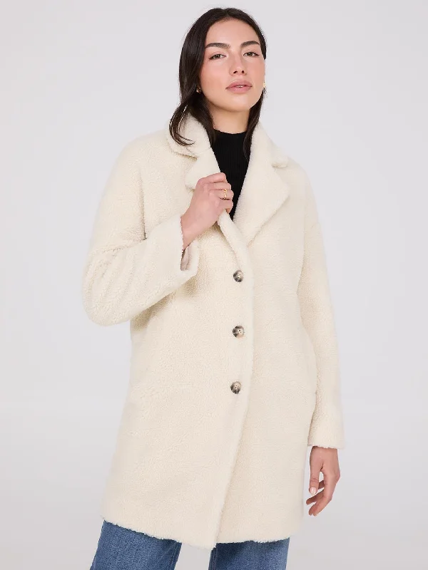 Long Sherpa Teddy Coat Insulated Snow Jacket