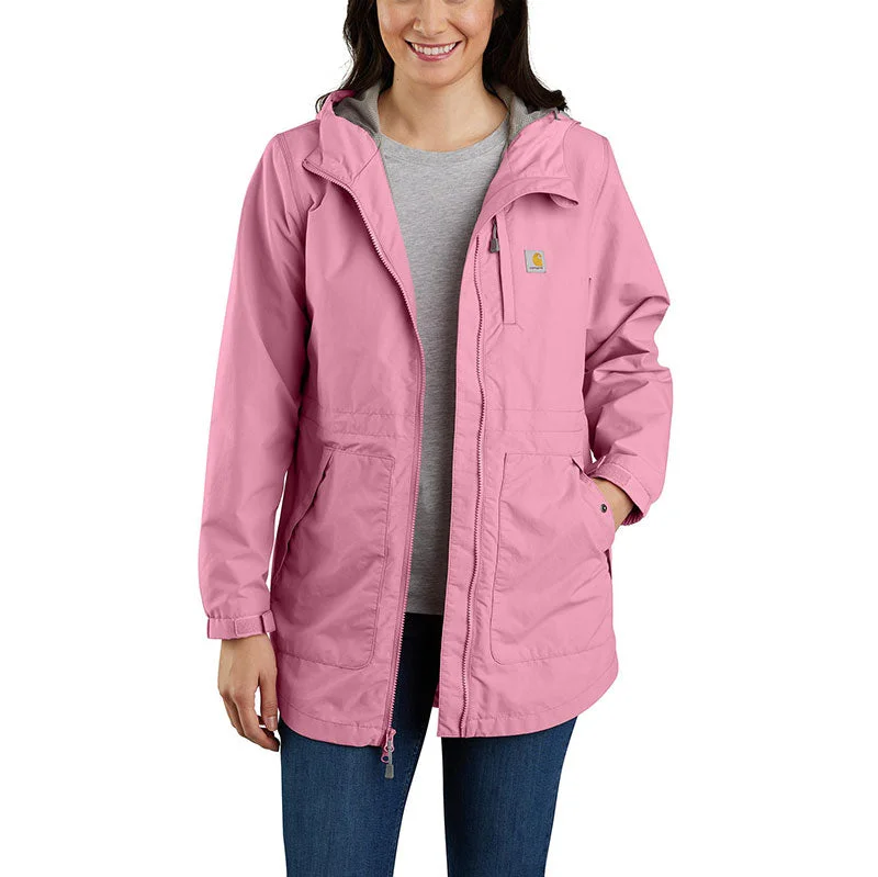 104221 -  Carhartt Women's Rain Defender Lightweight Coat Draped Longline Jacket