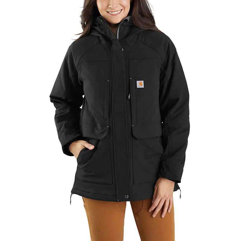 104926 - Carhartt Women's Super Dux Relaxed Fit Insulated Coat Cropped Tweed Jacket