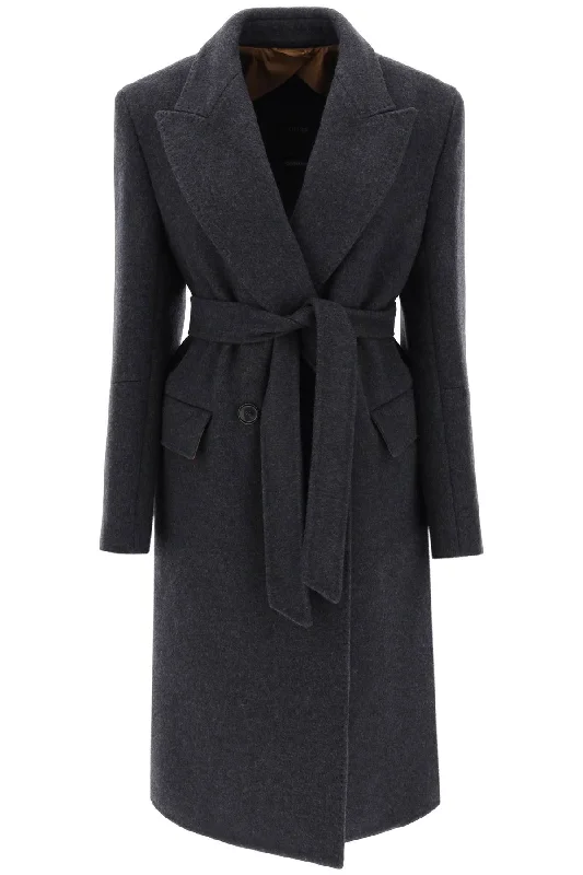 Harden Cashmere Coat  - Grigio Puff Sleeve Blazer