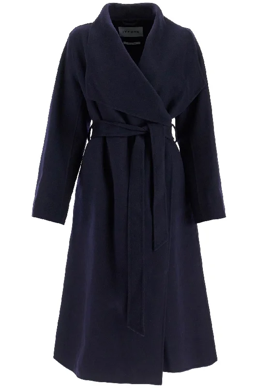 Wool Coat By Carrie Rose  - Blue Plaid Checkered Coat