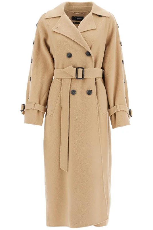 'christmas' Coat With Buttoned  - Beige Streetwear Bomber Jacket