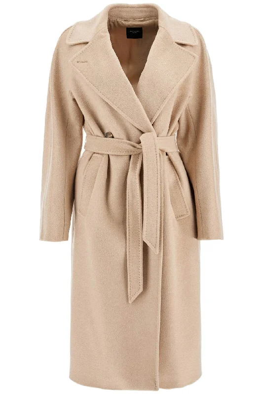 Resin Wool Coat  - Beige Puff Shoulder Coat