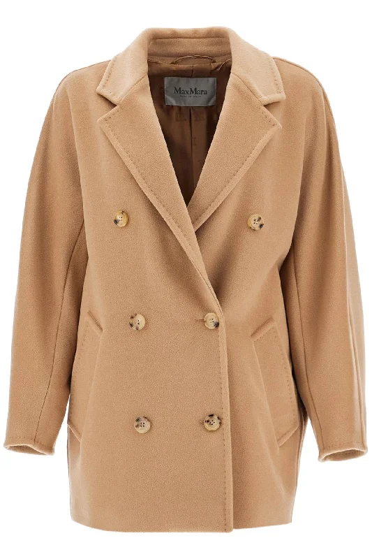 Short Icon Coat 101801 Puzzle  - Beige Open-Knit Duster Coat
