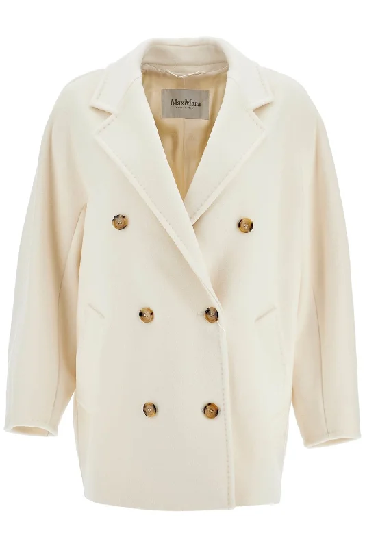 Short Icon Coat 101801 Puzzle  - White Collared Pea Coat