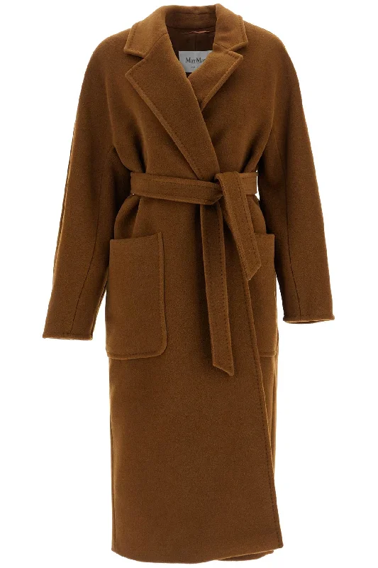 'current' Wrap Coat  - Brown Cozy Knitted Poncho