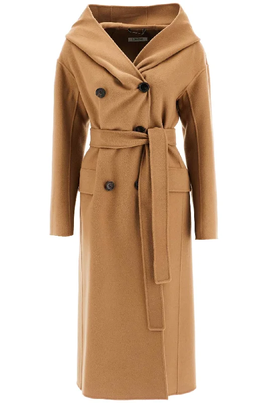 Hooded Coat With Fairy  - Beige Puff Sleeve Overcoat