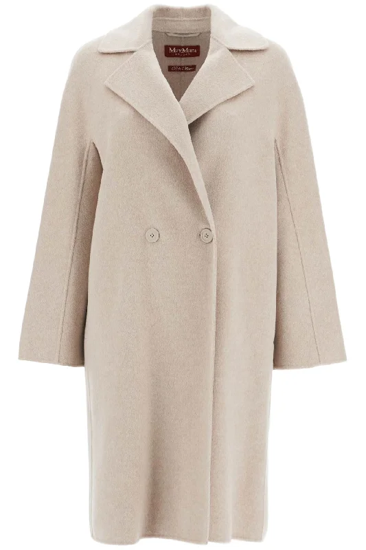 Double-breasted Wool And Cashmere Coat  - Neutro Luxe Faux Fur Coat