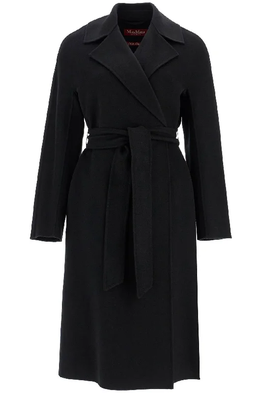 'cles' Wrap Coat  - Blue Insulated Snow Jacket