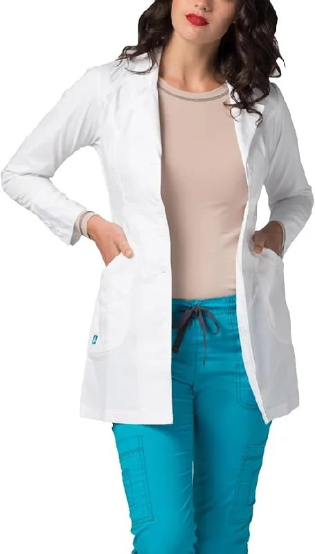 Adar Pop Stretch Womens 32" Perfection Lab Coat Adjustable Waist Parka