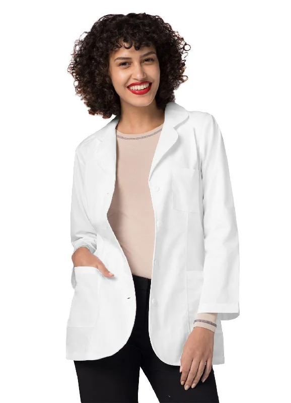Adar Universal Womens 30" Princess Cut Lab Coat Long Hooded Anorak
