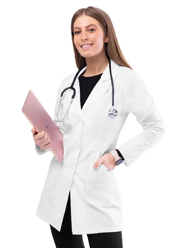 Adar Universal Womens 32" Perfection Lab Coat Zipper Front Biker Jacket