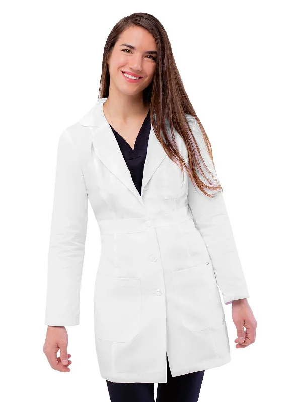 Adar Universal Womens 33" Adjustable Belt Lab Coat Knit Longline Duster
