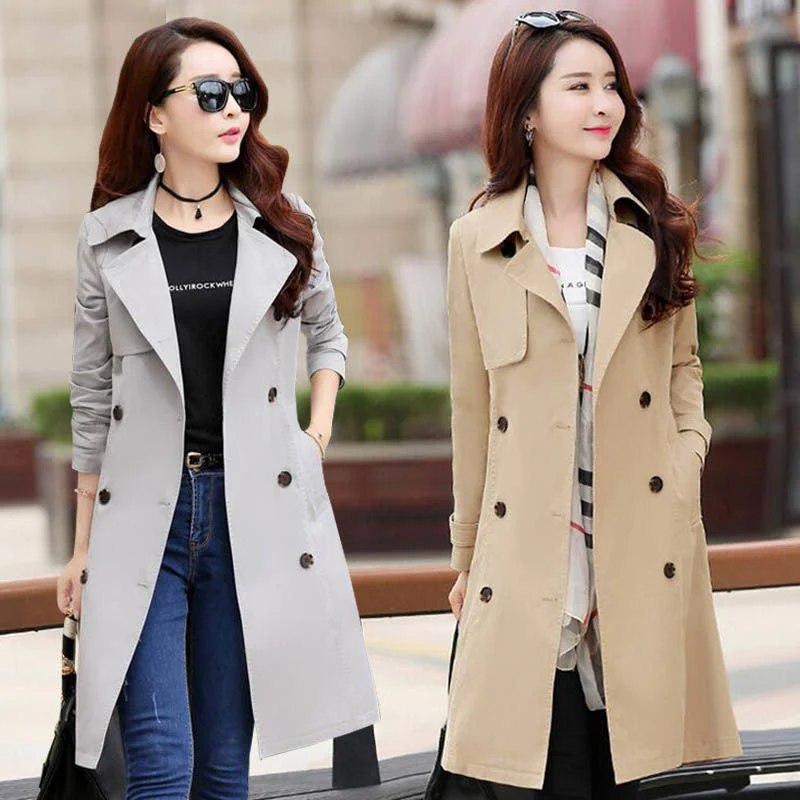 Ana Bade Women's Medium Height Coat Sleek Leather Jacket