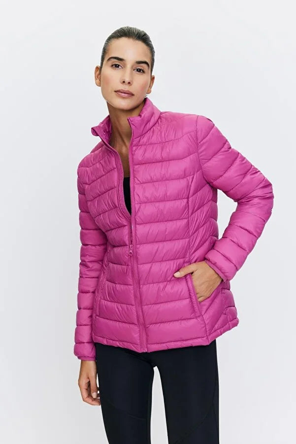 Defacto Women's Water Repellent fit Slim Fit Coats Cropped Tweed Jacket