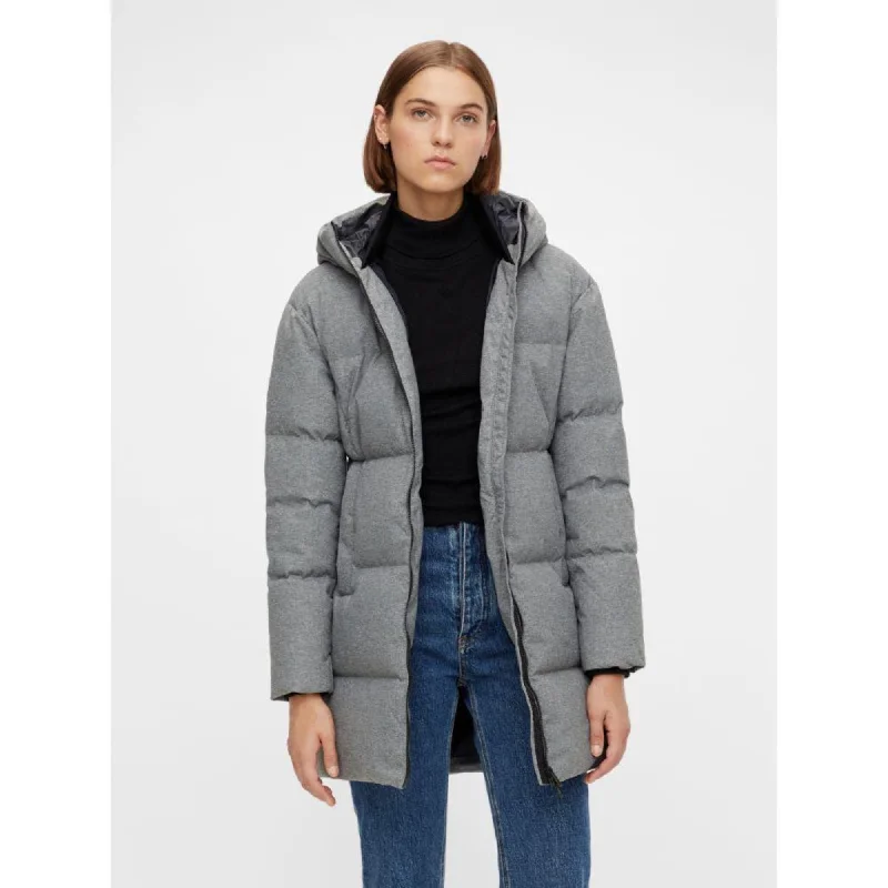 J.Lindeberg Womens Radiator Down Parka Coat - GREY MELANGE Velvet Evening Cape