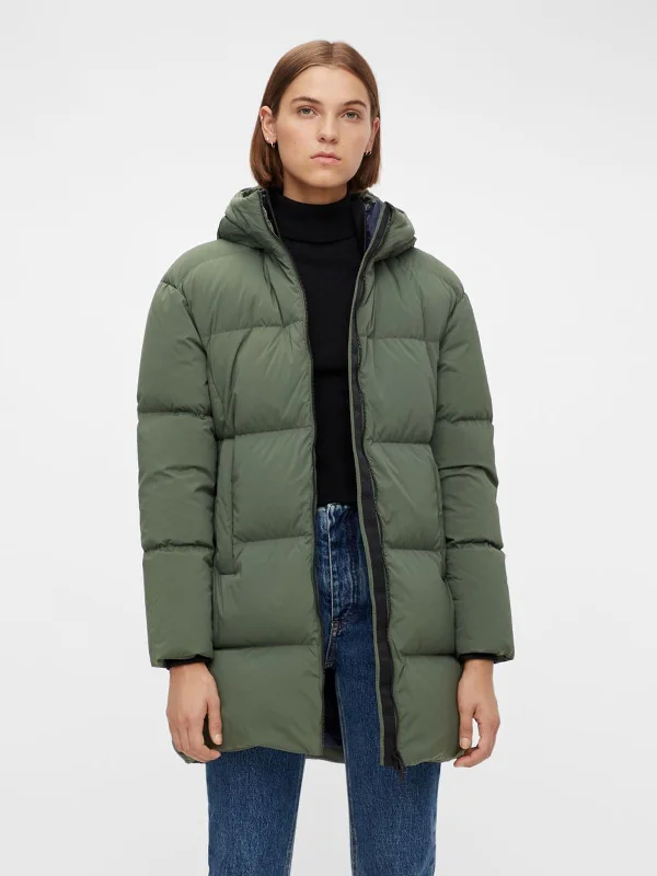 J.Lindeberg Womens Radiator Down Parka Coat - THYME GREEN Stretchy Active Jacket