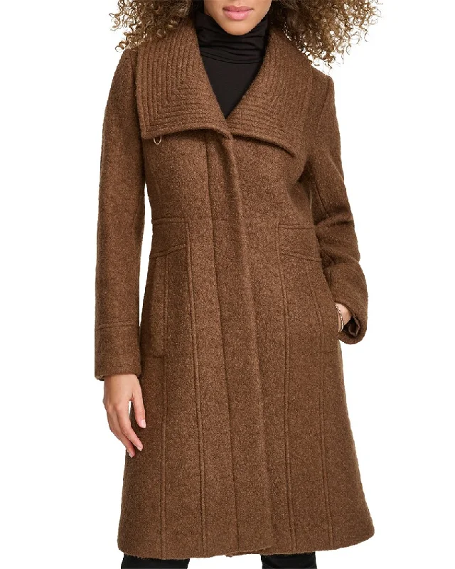 Kenneth Cole Wool-Blend Coat Chic Oversized Blazer