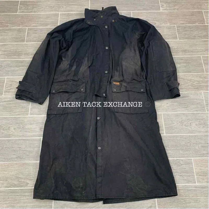 Outback Trading Oilskin Duster Coat, Size Large Structured Wool Blazer