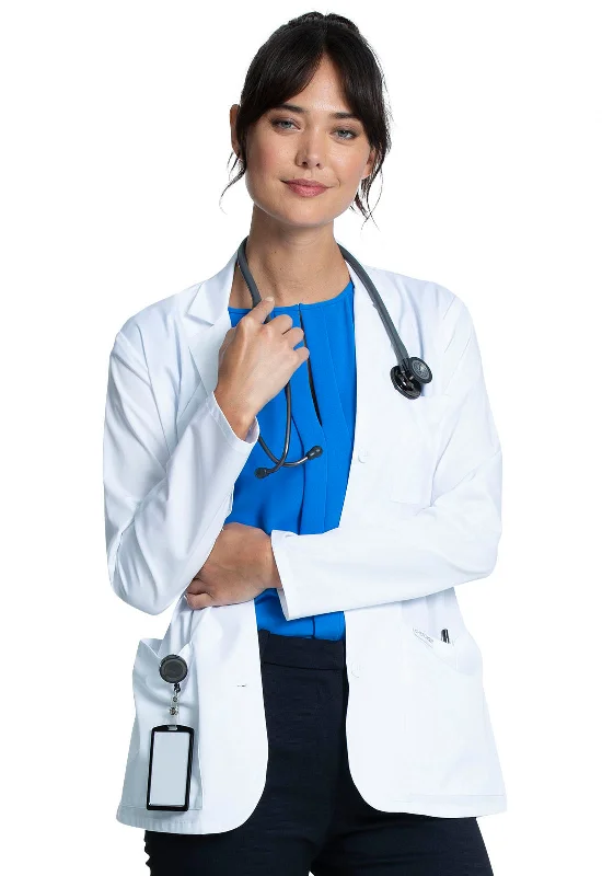Project Lab by Cherokee Womens 28" Lab Coat Casual Open-Front Coat