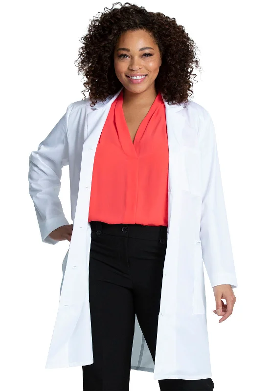 Project Lab by Cherokee Womens 37" Lab Coat Soft Flannel Shacket