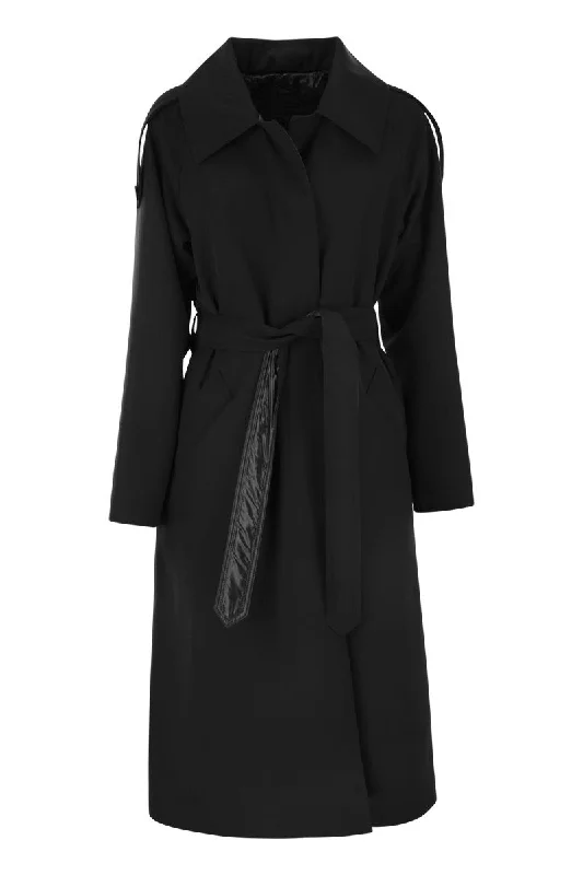 Reversible coat in wool and nylon blend Reversible Quilted Jacket