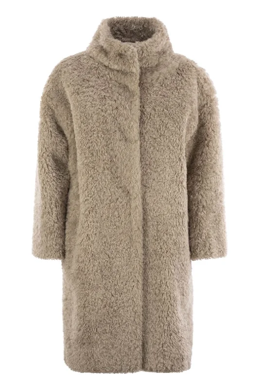 Sheepskin effect coat Softshell Outdoor Jacket