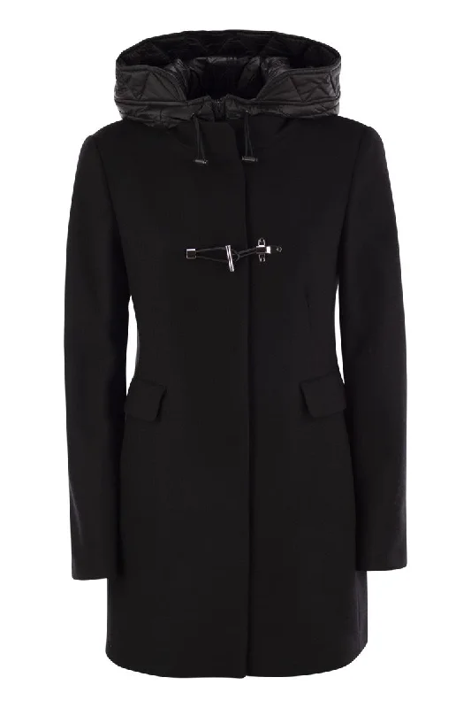 Toggle Coat in Wool Cloth Stylish Bomber Jacket