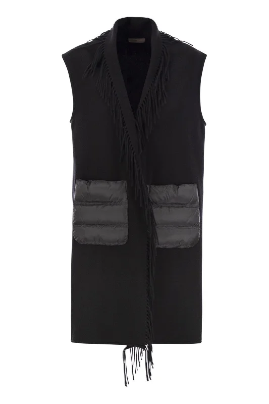 Wool and cashmere sleeve coat Classic Riding Jacket