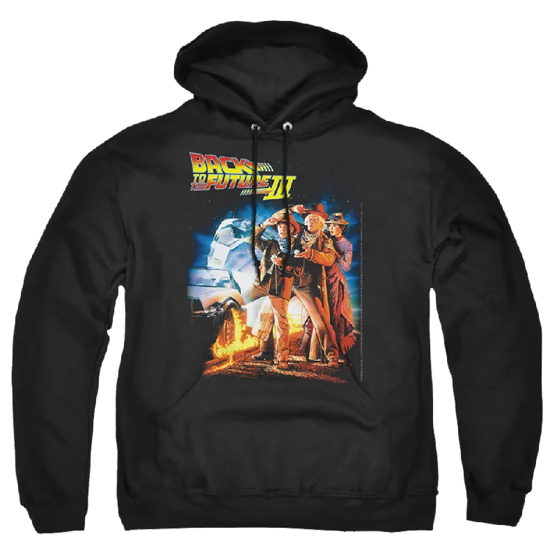 Back to the Future Trilogy Poster - Pullover Hoodie Leg Sleeve Comfort