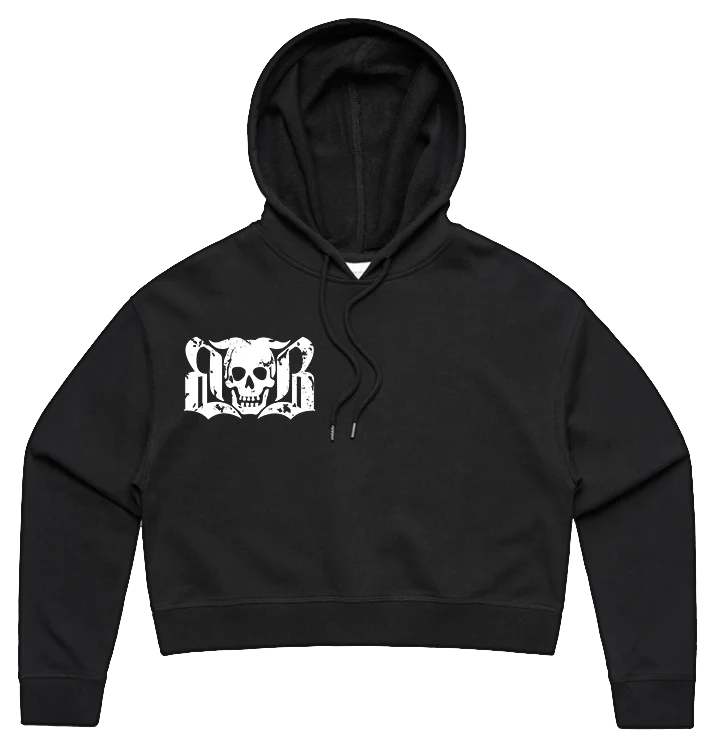 BAG OV BONES - 'Bag Ov Bones' Pullover Cropped Hoodie Batwing Sleeve Top