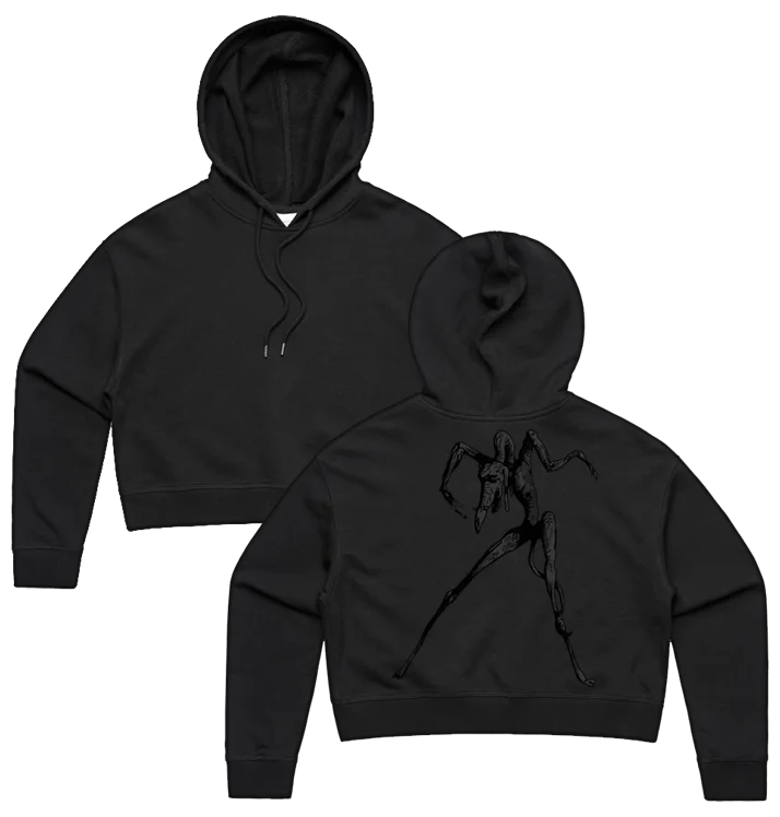 BAG OV BONES - 'Profanum' Pullover Cropped Hoodie Blouson Sleeve Pullover