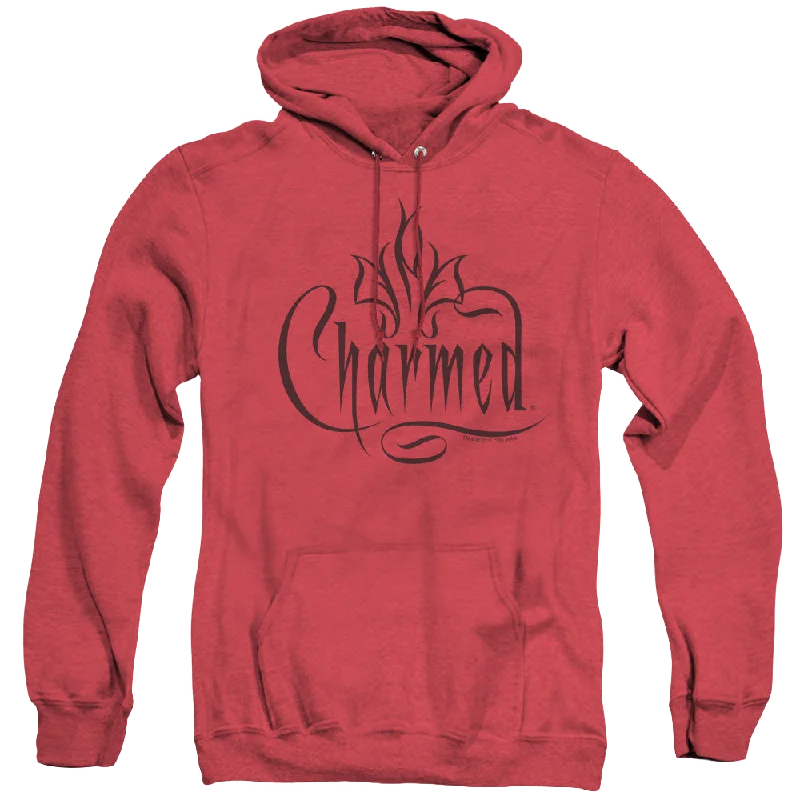 Charmed Charmed Logo - Heather Pullover Hoodie Turtleneck Warm Pullover