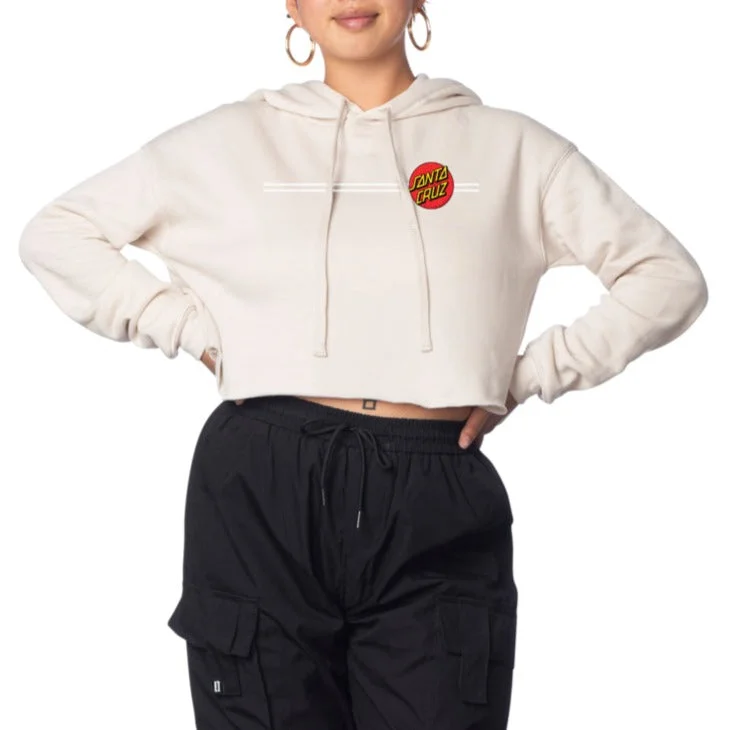 Classic Dot Pullover Hoodie Plunging Neck Pullover