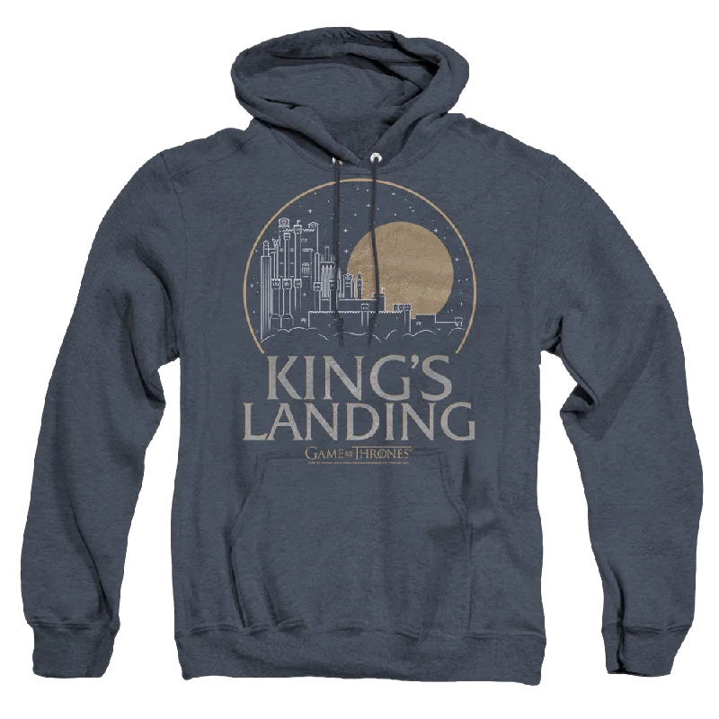 Game of Thrones Kings Landing - Heather Pullover Hoodie Besom Neck Pullover