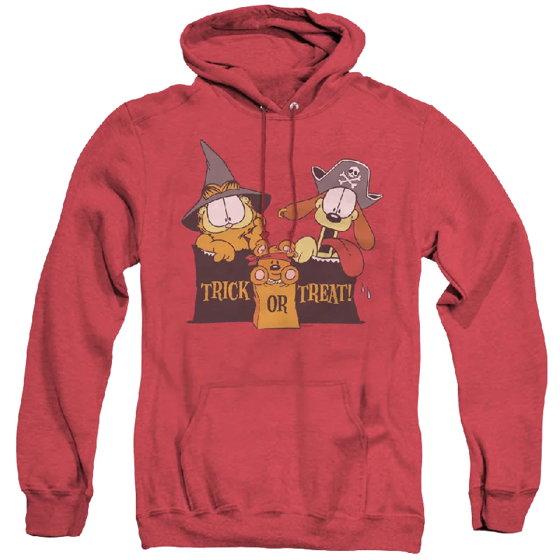 Garfield Trick Or Treat - Heather Pullover Hoodie Bell Sleeve Stylish