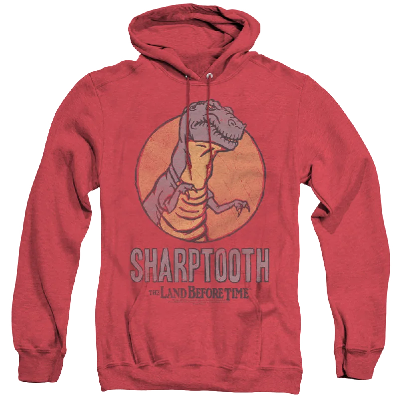 Land Before Time Sharptooth - Heather Pullover Hoodie Surplice Neck Pullover