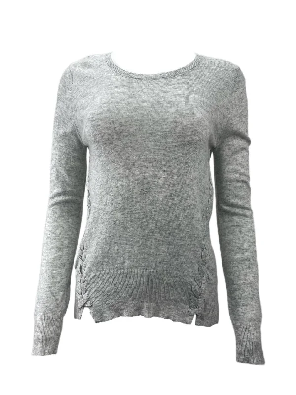 LOST IN LUNAR Women's Grey Saskia Knit Sweater Size US 4 NWT Wool Fabric Cashmere Fabric Tweed Fabric