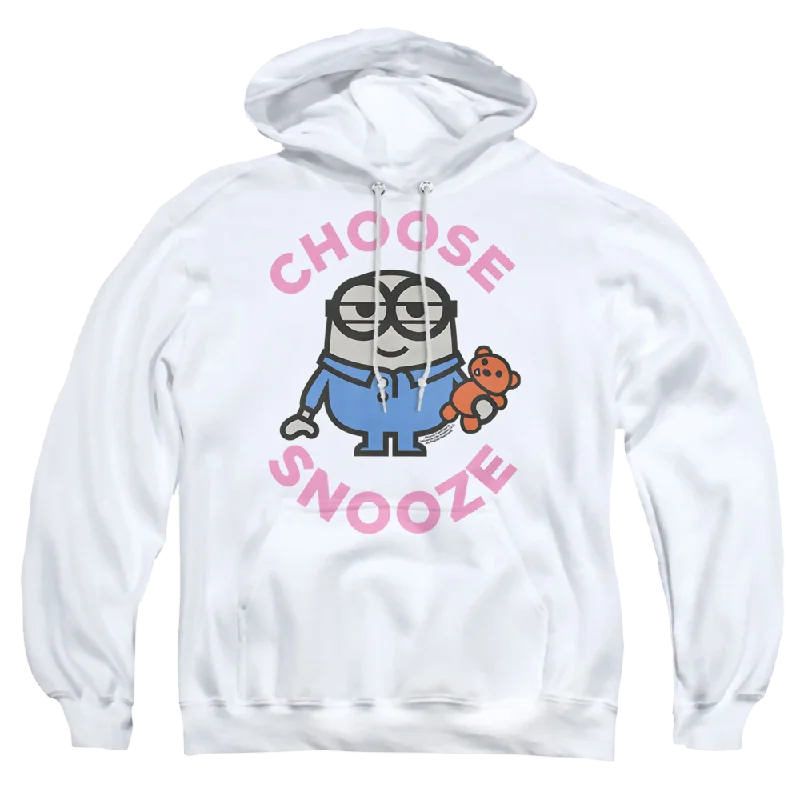 Minions Choose Snooze - Pullover Hoodie Over Sleeve Pullover