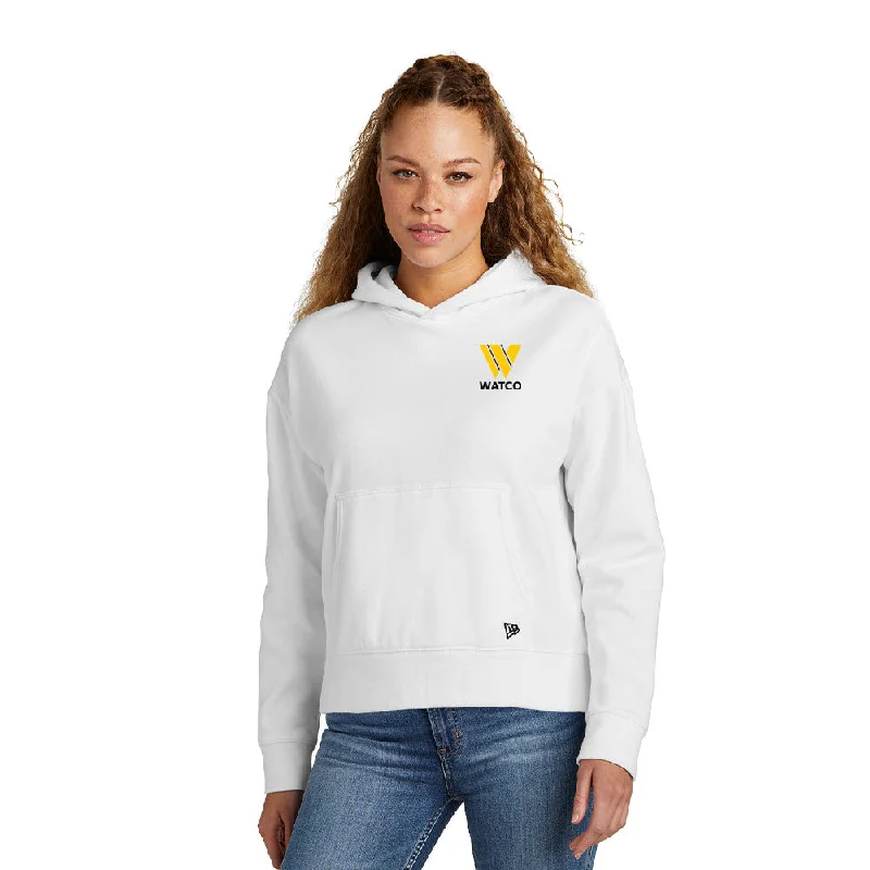 New Era® Ladies Comeback Fleece Pullover Hoodie - LNEA550 Shirred Sleeve Feminine