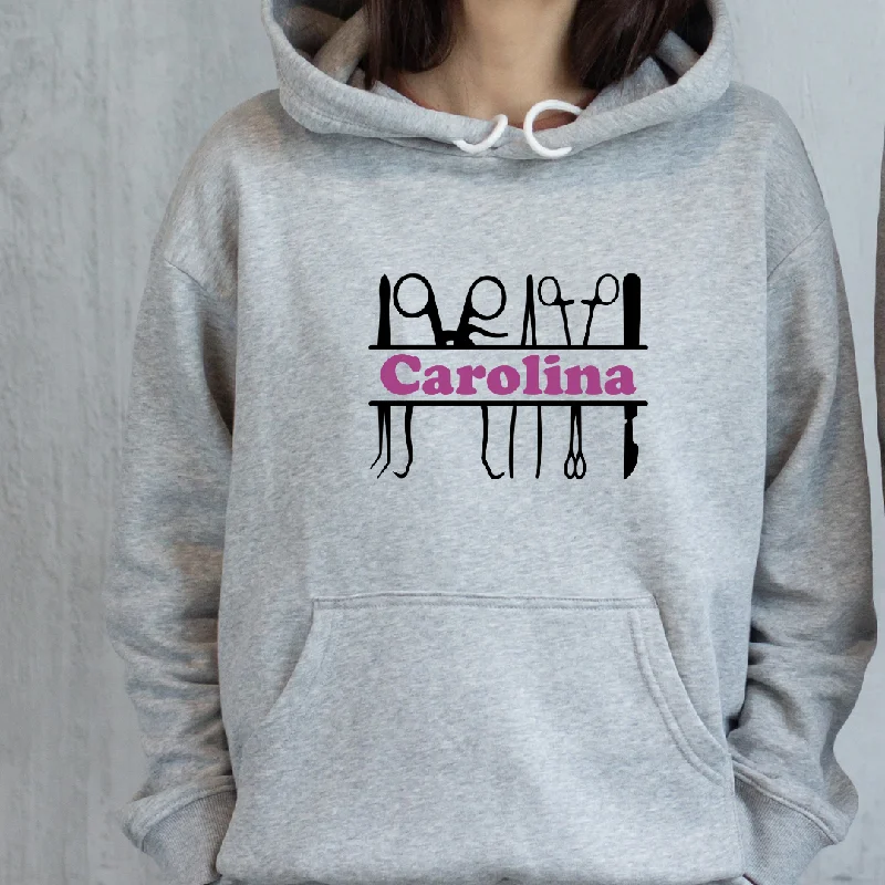 Personalized Medical Instruments with Name Unisex Fleece Pullover Hoodie Slouchy Comfort Pullover