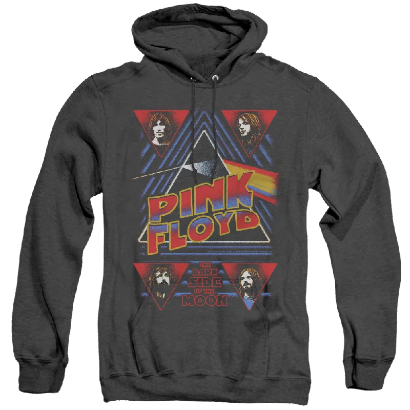 Pink Floyd Dark Side - Heather Pullover Hoodie Ruffle Neck Pullover