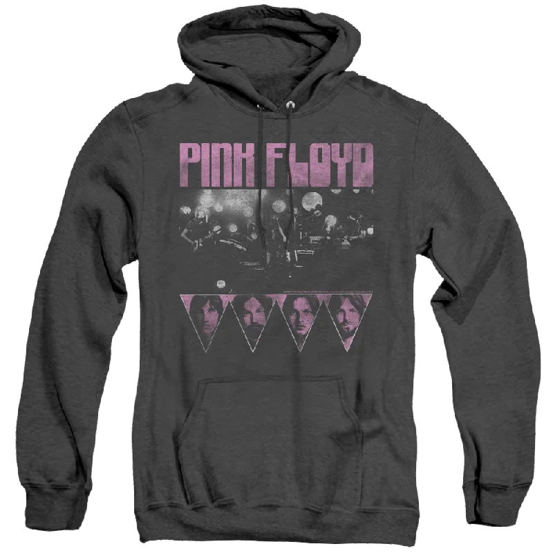 Pink Floyd Pink Four - Heather Pullover Hoodie Plunging Neck Pullover