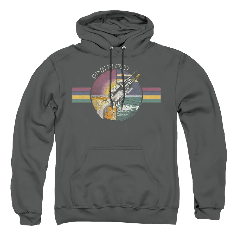 Pink Floyd Welcome To The Machine - Pullover Hoodie Sabrina Neck Pullover