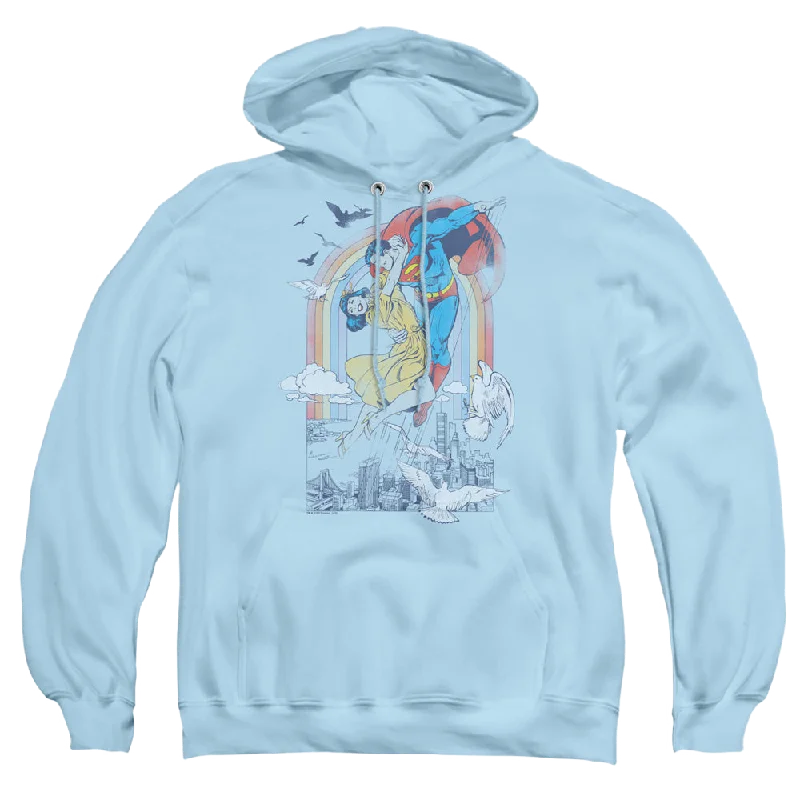 Superman Rainbow Love - Pullover Hoodie Angora Wool Cozy