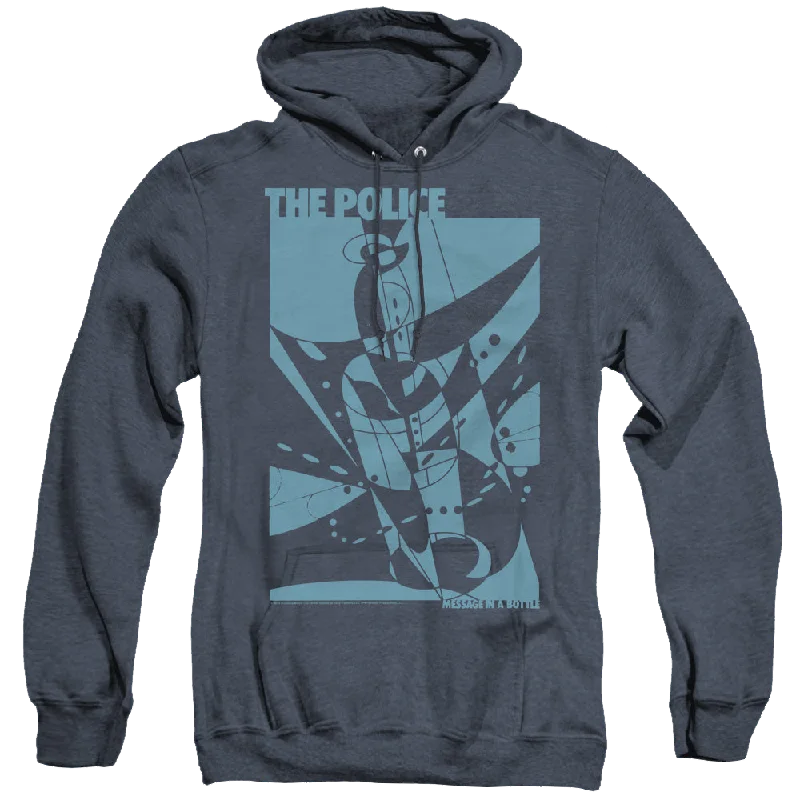 The Police Message In A Bottle - Heather Pullover Hoodie V-Neck Stylish Pullover