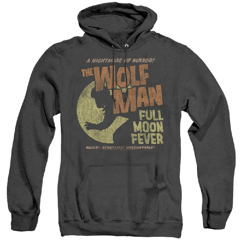 Universal Monsters Full Moon Fever - Heather Pullover Hoodie Scalloped Neck Pullover
