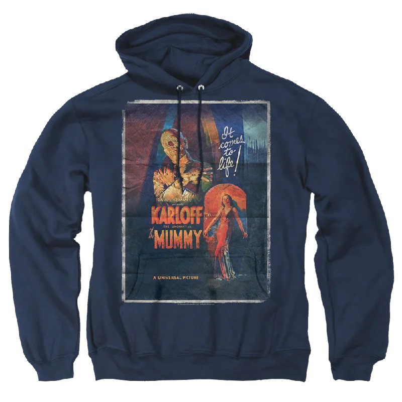 Universal Monsters Mummy One Sheet - Pullover Hoodie One Shoulder Top